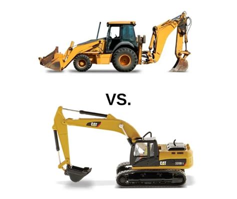 payloader vs excavator